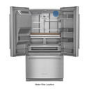 Kitchenaid® Réfrigérateur à portes françaises et profondeur standard - 26.8 pi cu KRFF577KPS