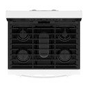 Whirlpool® Cuisinière au gaz intelligente de 30 pouces avec technologie de cuisson à air, auto-nettoyage/netoyage à la vapeur, préchauffage rapide avec capacité de 5.3 pi cu WFGS7530RW