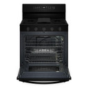 Whirlpool® Cuisinière au gaz intelligente de 30 pouces avec technologie de cuisson à air, auto-nettoyage/netoyage à la vapeur, préchauffage rapide avec capacité de 5.3 pi cu WFGS7530RB