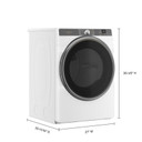 Whirlpool® Sécheuse intelligente électrique certifiée ENERGY STAR® avec options à vapeur de 7.4 pi cu YWED6720RW