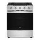 Whirlpool® Cuisinière au gaz intelligente à commandes frontales de 30 pouces avec technologie de cuisson à air, vapeur/auto-nettoyage, préchauffage à grande vitesse et capacité de 5.3 pi cu WSGS7530RZ