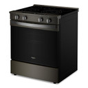 Whirlpool® Cuisinière électrique inteligente à commandes frontales de 30 pouces avec technologie de cuisson à air, revêtement WipeClean™, vapeur/auto-nettoyage, préchauffage à grande vitesse et capacité de 5.3 pi cu YWSES7530RV