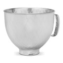 Bol de 5 pintes en acier inoxydable d’aspect matelassé pour batteur sur socle KitchenAid® à tête inclinable KSM5SSBQB