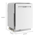Maytag® Lave-vaisselle à commandes dissimulées avec cycle PowerBlast® et séchage intensif PowerDry de 24 po MDPS7024SW