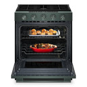 Kitchenaid® Cuisinière au gaz coulissante intelligente avec modes de cuisson à convection et brûleur 2 en 1 - 5 pi cu KSGS530SJP