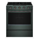 Kitchenaid® Cuisinière au gaz coulissante intelligente avec modes de cuisson à convection et brûleur 2 en 1 - 5 pi cu KSGS530SJP