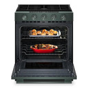 Kitchenaid® Cuisinière au gaz coulissante intelligente avec modes de cuisson à convection et brûleur 2 en 1 - 5 pi cu KSGS530SJP