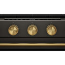 Kitchenaid® Cuisinière au gaz coulissante intelligente avec modes de cuisson à convection et brûleur 2 en 1 - 5 pi cu KSGS530SBE