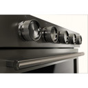 Kitchenaid® Cuisinière au gaz coulissante intelligente avec modes de cuisson à convection et brûleur 2 en 1 - 5 pi cu KSGS530SBE