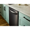 Lave-vaisselle Whirlpool® de 24 pouces avec fonction de lavage à couverture totale et séchage automatique à l'air libre en acier inoxydable noir résistant aux traces de doigts WDTS8024SV Lave-vaisselle Whirlpool® de 24 pouces avec fonction de lavage à couverture totale et séchage automatique à l'air libre en acier inoxydable noir résistant aux traces de doigts WDTS8024SV