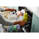 Lave-vaisselle Whirlpool® de 24 pouces avec fonction de lavage à couverture totale et séchage automatique à l'air libre en acier inoxydable noir résistant aux traces de doigts WDTS8024SV Lave-vaisselle Whirlpool® de 24 pouces avec fonction de lavage à couverture totale et séchage automatique à l'air libre en acier inoxydable noir résistant aux traces de doigts WDTS8024SV