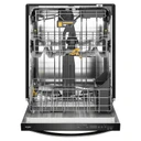 Lave-vaisselle Whirlpool® de 24 pouces avec fonction de lavage à couverture totale et séchage automatique à l'air libre en acier inoxydable noir résistant aux traces de doigts WDTS8024SV