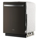 Lave-vaisselle Whirlpool® de 24 pouces avec fonction de lavage à couverture totale et séchage automatique à l'air libre en acier inoxydable noir résistant aux traces de doigts WDTS8024SV