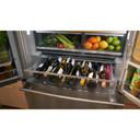 Kitchenaid® Réfrigérateur à portes françaises et profondeur de comptoir avec distributeur intérieur - 24 pi cu et 26 po KRFC236SPS