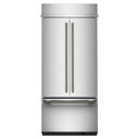 Kitchenaid® Réfrigérateur à portes françaises et congélateur inférieur - 36 po - 20.8 pi cu KBFN536SPS