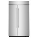 Kitchenaid® Réfrigérateur côte à côte encastré avec intérieur platine - 48 po - 30 pi cu KBSN748SPS