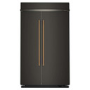 Kitchenaid® Réfrigérateur côte à côte encastré avec intérieur platine - 48 po - 30 pi cu KBSN748SBE