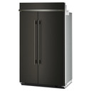 Kitchenaid® Réfrigérateur côte à côte encastré avec intérieur platine - 48 po - 30 pi cu KBSN748SBE