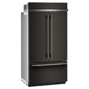 Kitchenaid® Réfrigérateur à portes françaises et congélateur inférieur avec intérieur platine - 42 po - 24.2 pi cu KBFN542SBE