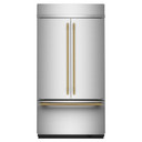 Kitchenaid® Réfrigérateur à portes françaises et congélateur inférieur avec intérieur platine - 42 po - 24.2 pi cu KBFN542SPS