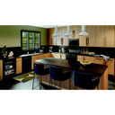 Kitchenaid® Centre de rafraîchissements avec porte en verre et porte-bouteilles à devant en bois - 24 po KUBL524SBE