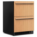 Kitchenaid® Réfrigérateur/congélateur sous le comptoir à double tiroir prêt pour le panneau de recouvrement - 24 po KUCT524SPA