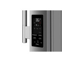 Kitchenaid® Réfrigérateur à portes françaises avec distributeur d’eau et de glaçons extérieur et tiroir réfrigéré pleine largeur FreshChill™ - 29 pi cu KRMF436SPS