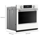 Kitchenaid® Four mural simple électrique intelligent de 30 pouces avec modes de cuisson assistée - Blanc KOES730SWH
