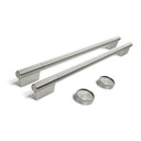 Trousse d'accessoires de personnalisation (poignées et boutons) couleur acier inoxydable monochrome pour four mural double de 30 po combiné avec four à micro-ondes KitchenAid® W11774416