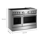 Cuisinière à induction non encastrée de style commercial à 6 éléments avec plaque chauffante KitchenAid® de 48 po KFID948SSS