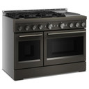 Table de cuisson commerciale au gaz à 6 brûleurs avec plaque chauffante  KitchenAid® de 48 po KFGD948SBE