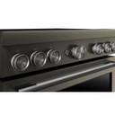 Cuisinière à induction non encastrée de style commercial à 6 éléments avec friture à air KitchenAid® de 36 po KFIS936SBE