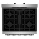 Kitchenaid® Cuisinière au gaz non encastrée intelligente avec modes de cuisson à convection - 5 pi cu KFGS330TPS