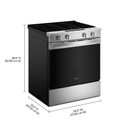 Whirlpool® Cuisinière au gaz intelligente avec technologie de cuisson à air et nettoyage à la vapeur de 30 po WSGS4530TZ