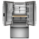 Kitchenaid® Réfrigérateur à portes françaises à profondeur standard avec remplissage intelligent KRFC536SPS