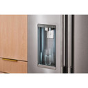 Kitchenaid® Réfrigérateur à portes françaises à profondeur standard avec remplissage intelligent KRFC536SPS