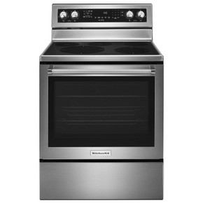 Kitchenaid® Cuisinière électrique à convection avec 5 éléments - 30 po YKFEG500ESS