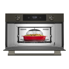 Kitchenaid® Four à micro-ondes encastré avec cuisson rapide avec friture à air de 30 po KMBS730SBE