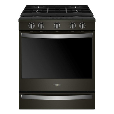 Whirlpool® Cuisinière au gaz intelligente à commandes frontales avec grilles en fonte à charnière EZ-2-LiftTM - 5.8 pi cu WEG750H0HV