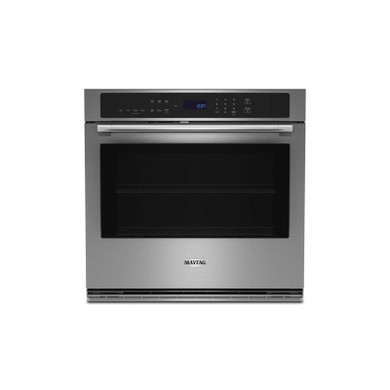 Maytag® Four mural simple avec friture à air et panier - 27 po - 4.3 pi cu MOES6027LZ