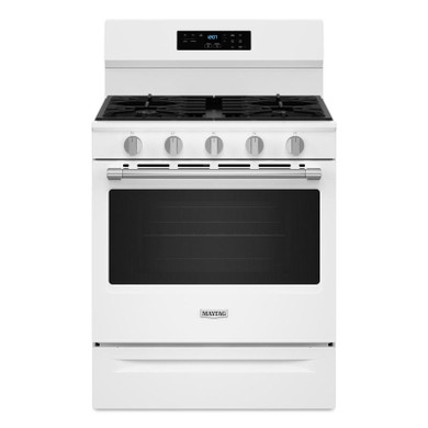 Maytag® Cuisinière au gaz à convection avec friture et cuisson à air sans préchauffage - 30 po - 5 pi cu MFGS6030RW