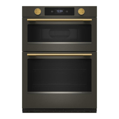 Kitchenaid® Four mural combiné électrique intelligent de 30 pouces avec modes de cuisson assistée - Minerai noir KOEC730SBE