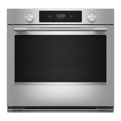 Kitchenaid® Four mural simple électrique intelligent de 30 pouces avec modes de cuisson assistée - Fini PrintShield™ KOES730SPS