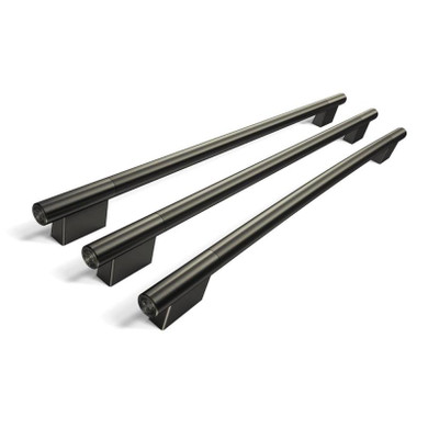 Trousse d'accessoires de personnalisation (poignées) couleur minerai noir pour réfrigérateur à portes françaises KitchenAid® W11777156