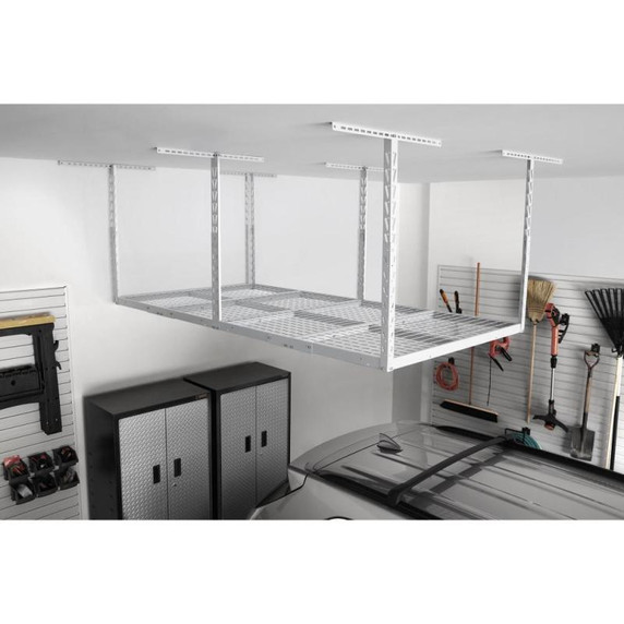 Gladiator® Tablette de rangement suspendue GearLoft™ de 4 pi (121,9 cm) X 8 pi (243,8 cm) GALS48M4JW