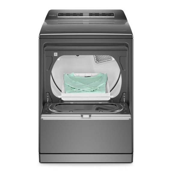 Whirlpool® Sécheuse au gaz à chargement vertical avec détection perfectionnée d’humidité - 7.4 pi cu WGD8127LC