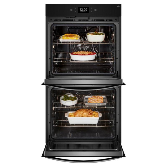 Whirlpool® Four mural double intelligent avec friture à air de 10 pi cu WOED7030PZ