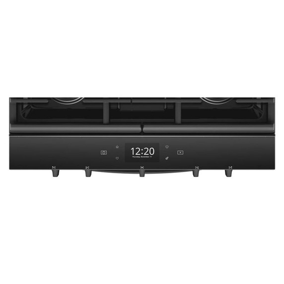 Whirlpool® Cuisinière au gaz intelligente à commandes frontales avec grilles en fonte à charnière EZ-2-LiftTM - 5.8 pi cu WEG750H0HB