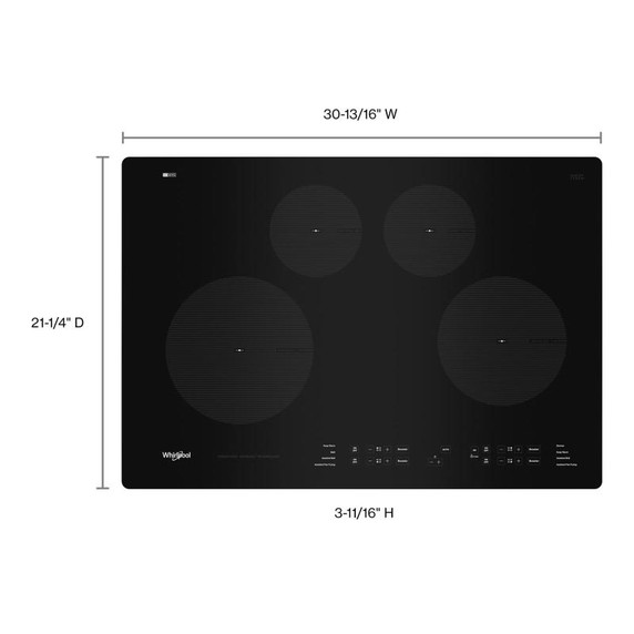 Whirlpool® Table de cuisson à induction - 30 po WCI55US0JB
