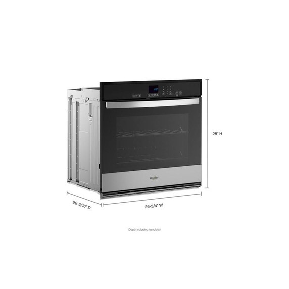 Whirlpool® Four mural simple autonettoyant - 4.3 pi cu WOES3027LS Whirlpool® Four mural simple autonettoyant - 4.3 pi cu WOES3027LS